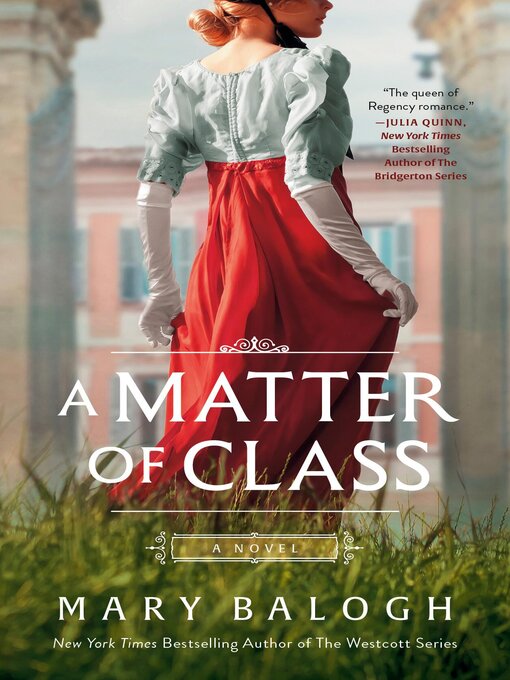 Title details for A Matter of Class by Mary Balogh - Wait list